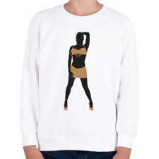 PRINTFASHION Táncosnő - Gyerek pulóver - Fehér gyerek pulóver, kardigán