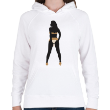 PRINTFASHION Táncosnő - Női kapucnis pulóver - Fehér női pulóver, kardigán