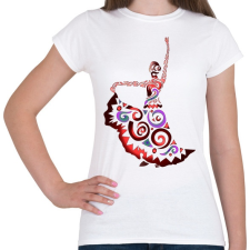 PRINTFASHION Táncosnő - Női póló - Fehér női póló