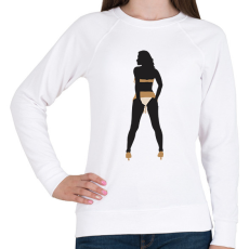 PRINTFASHION Táncosnő - Női pulóver - Fehér