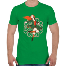 PRINTFASHION Táncosnő Retro Vintage - Férfi póló - Zöld