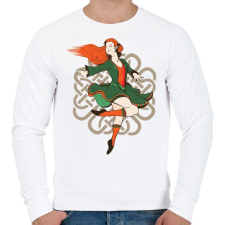 PRINTFASHION Táncosnő Retro Vintage - Férfi pulóver - Fehér férfi pulóver, kardigán