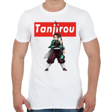 PRINTFASHION Tanjiro Demon Slayer - Férfi póló - Fehér férfi póló