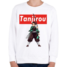 PRINTFASHION Tanjiro Demon Slayer - Gyerek pulóver - Fehér gyerek pulóver, kardigán