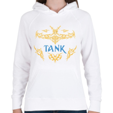 PRINTFASHION Tank - Női kapucnis pulóver - Fehér