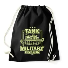 PRINTFASHION Tank - Sportzsák, Tornazsák - Fekete tornazsák