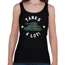 PRINTFASHION Tanks a lot! - Női atléta - Fekete