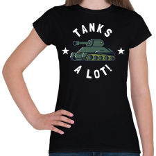 PRINTFASHION Tanks a lot! - Női póló - Fekete női póló