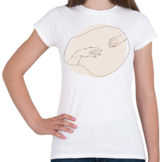 PRINTFASHION Tapancs érintés  - Női póló - Fehér