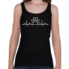 PRINTFASHION Tappancs ekg - Női atléta - Fekete