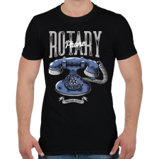 PRINTFASHION Tárcsázós telefon - Férfi póló - Fekete férfi póló