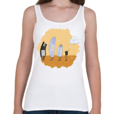 PRINTFASHION Tárhely evolúció - Női atléta - Fehér női trikó