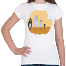 PRINTFASHION Tárhely evolúció - Női póló - Fehér