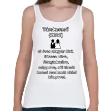 PRINTFASHION társkereső 2021 - Női atléta - Fehér női trikó