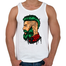 PRINTFASHION Tattoo - Férfi atléta - Fehér atléta, trikó