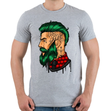 PRINTFASHION Tattoo - Férfi póló - Sport szürke