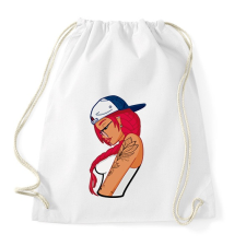 PRINTFASHION Tattoo Girl - Sportzsák, Tornazsák - Fehér tornazsák