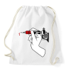 PRINTFASHION Tattoo Gun - Sportzsák, Tornazsák - Fehér