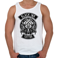 PRINTFASHION Tattoo Ink - Férfi atléta - Fehér