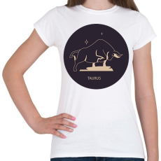 PRINTFASHION Taurus - Bika - Női póló - Fehér