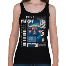 PRINTFASHION Taurus - Streetwear style - Női atléta - Fekete női trikó