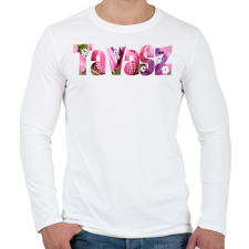 PRINTFASHION Tavasz - Férfi hosszú ujjú póló - Fehér férfi póló