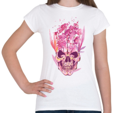 PRINTFASHION Tavaszi koponya - Női póló - Fehér