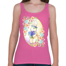 PRINTFASHION Tavaszi nyuszi - Női atléta - Rózsaszín