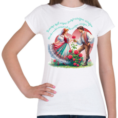 PRINTFASHION Tavaszi szél vizet áraszt... - Női póló - Fehér