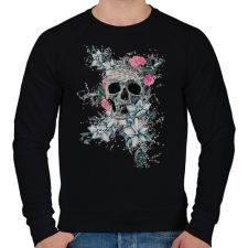 PRINTFASHION tavaszikoponya - Férfi pulóver - Fekete férfi pulóver, kardigán