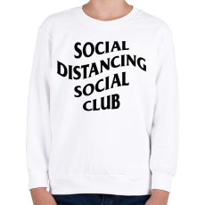 PRINTFASHION Távolságtartó klub... - Gyerek pulóver - Fehér