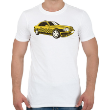 PRINTFASHION Taxi - Férfi póló - Fehér férfi póló