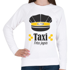 PRINTFASHION Taxi - Friss jogsis - Női pulóver - Fehér