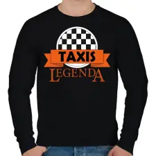 PRINTFASHION Taxis legenda - Férfi pulóver - Fekete férfi pulóver, kardigán