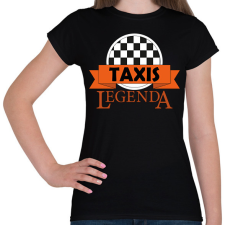 PRINTFASHION Taxis legenda - Női póló - Fekete női póló