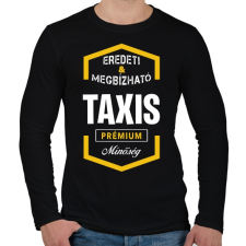 PRINTFASHION Taxis prémium minőség - Férfi hosszú ujjú póló - Fekete férfi póló