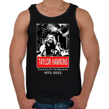 PRINTFASHION Taylor Howkins - Férfi atléta - Fekete atléta, trikó