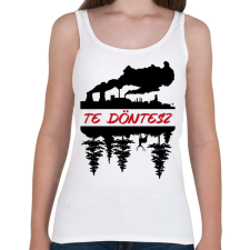 PRINTFASHION Te döntesz - Női atléta - Fehér női trikó