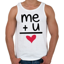 PRINTFASHION TE + ÉN - Férfi atléta - Fehér atléta, trikó