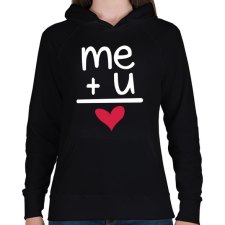 PRINTFASHION TE + ÉN - Női kapucnis pulóver - Fekete női pulóver, kardigán