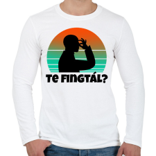 PRINTFASHION Te fingtál 2 - Férfi hosszú ujjú póló - Fehér férfi póló