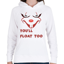 PRINTFASHION te is lebeghetsz2 - Női kapucnis pulóver - Fehér női pulóver, kardigán