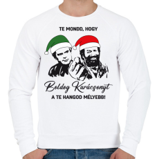 PRINTFASHION Te mondd, hogy karácsony! - Férfi pulóver - Fehér