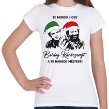 PRINTFASHION Te mondd, hogy karácsony! - Női póló - Fehér női póló