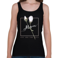 PRINTFASHION Te vagy a legjobb anya - Női atléta - Fekete női trikó