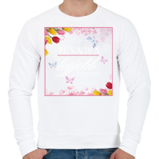 PRINTFASHION Te vagy a legjobb édesanya - Férfi pulóver - Fehér