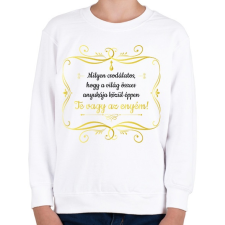 PRINTFASHION Te vagy az enyém - Fekete - Gyerek pulóver - Fehér gyerek pulóver, kardigán