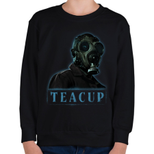 PRINTFASHION teacup sorozat - Gyerek pulóver - Fekete gyerek pulóver, kardigán