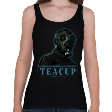 PRINTFASHION teacup sorozat - Női atléta - Fekete női trikó