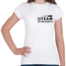 PRINTFASHION Team AstraZeneca - Női póló - Fehér